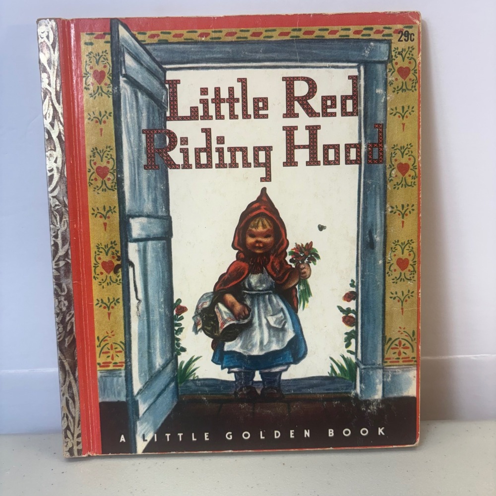 VTG Little Red Riding Hood A Little Golden Book Elizabeth Orton Jones 1948C